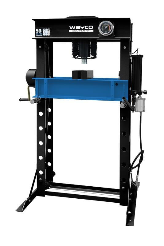 Wayco Hydraulic Shop Press Welded 50 Ton w/Pneumatic Pump