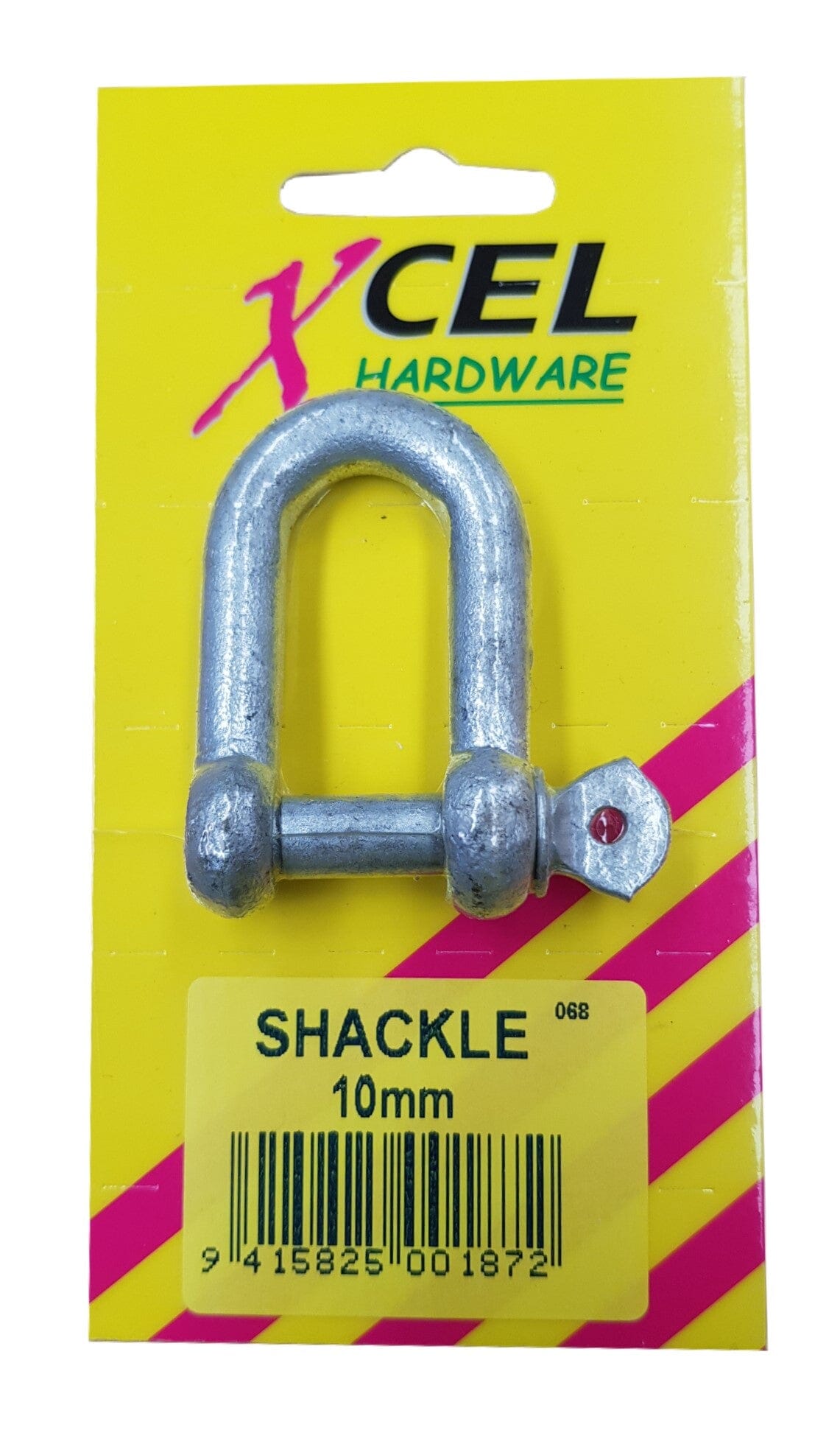 Xcel D-Shackle - Galvanised 10mm Carded