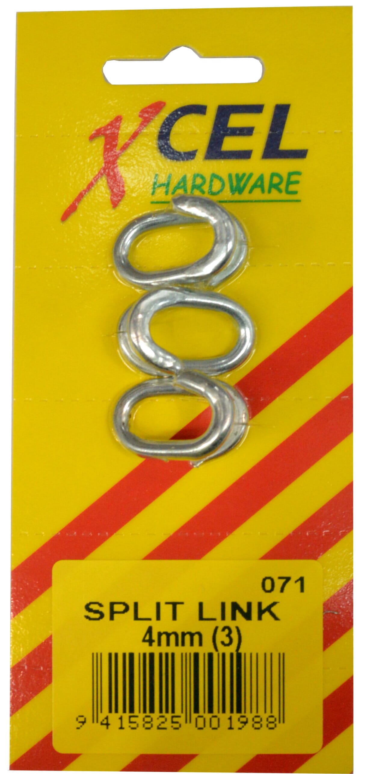 Xcel Split Links ZP 3-pce 4mm Carded