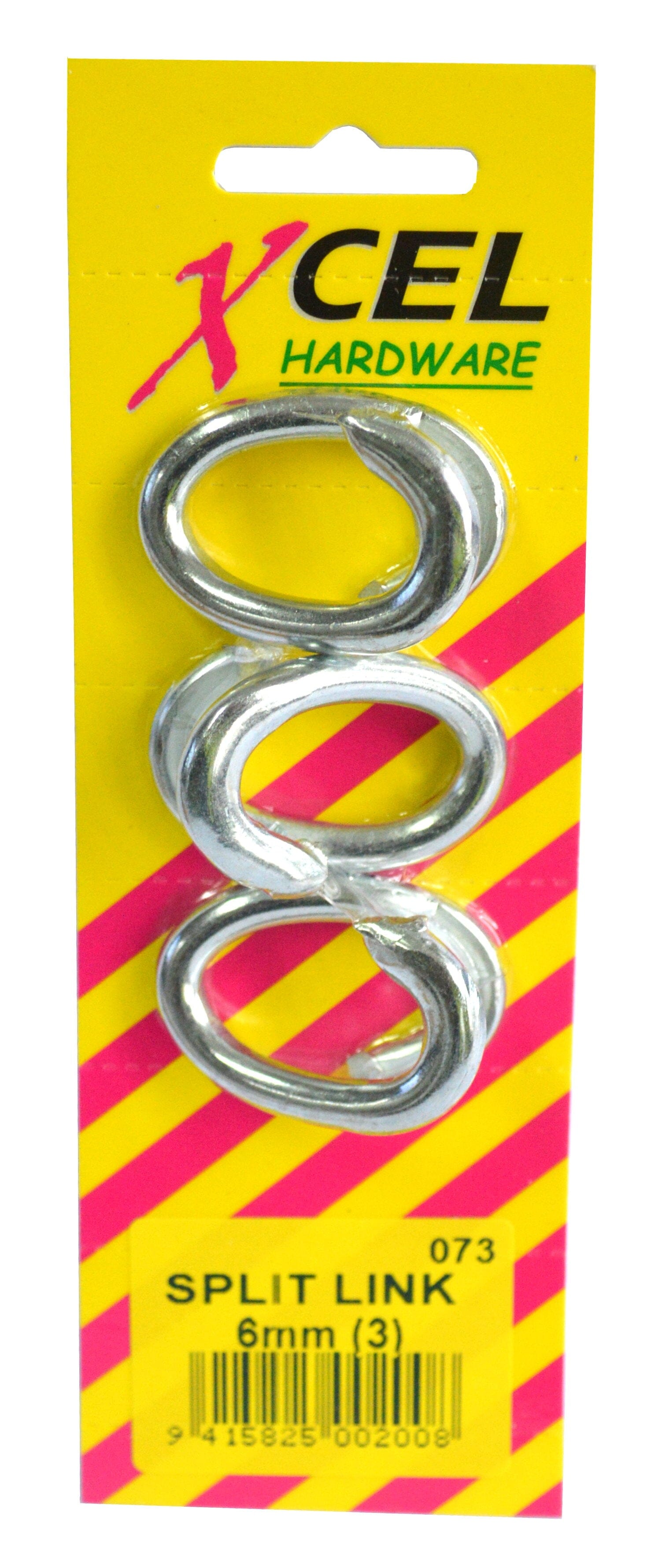 Xcel Split Links ZP 3-pce 6mm Carded