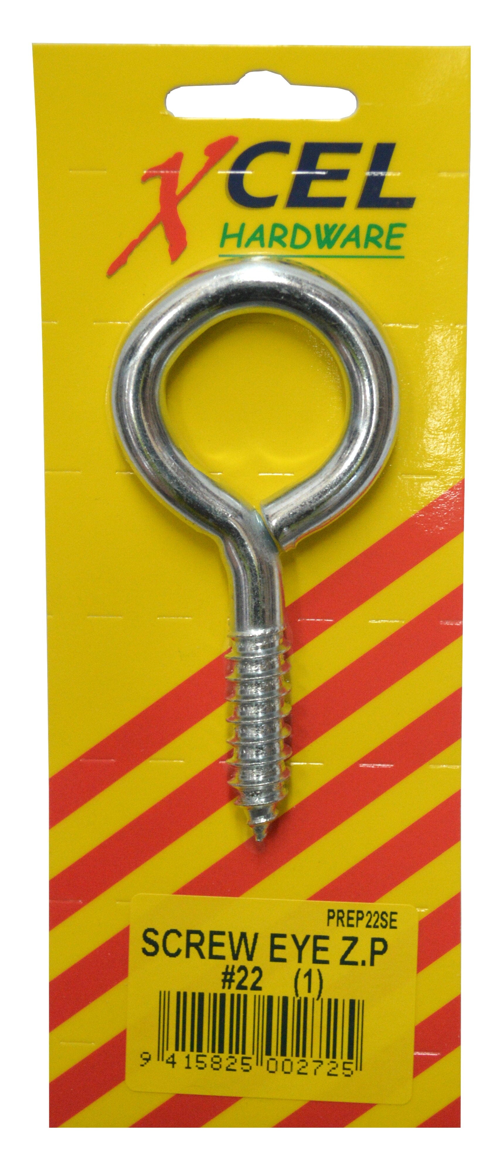 Xcel Screw Eye ZP #22 100mm x 9.2mm Carded