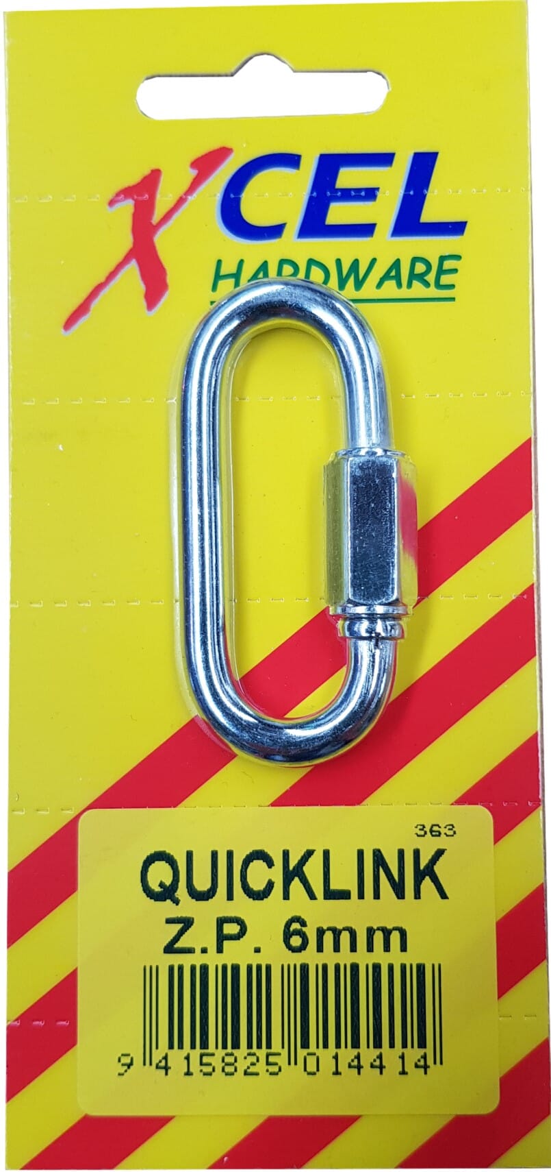 Xcel Quick Link ZP 6mm Carded