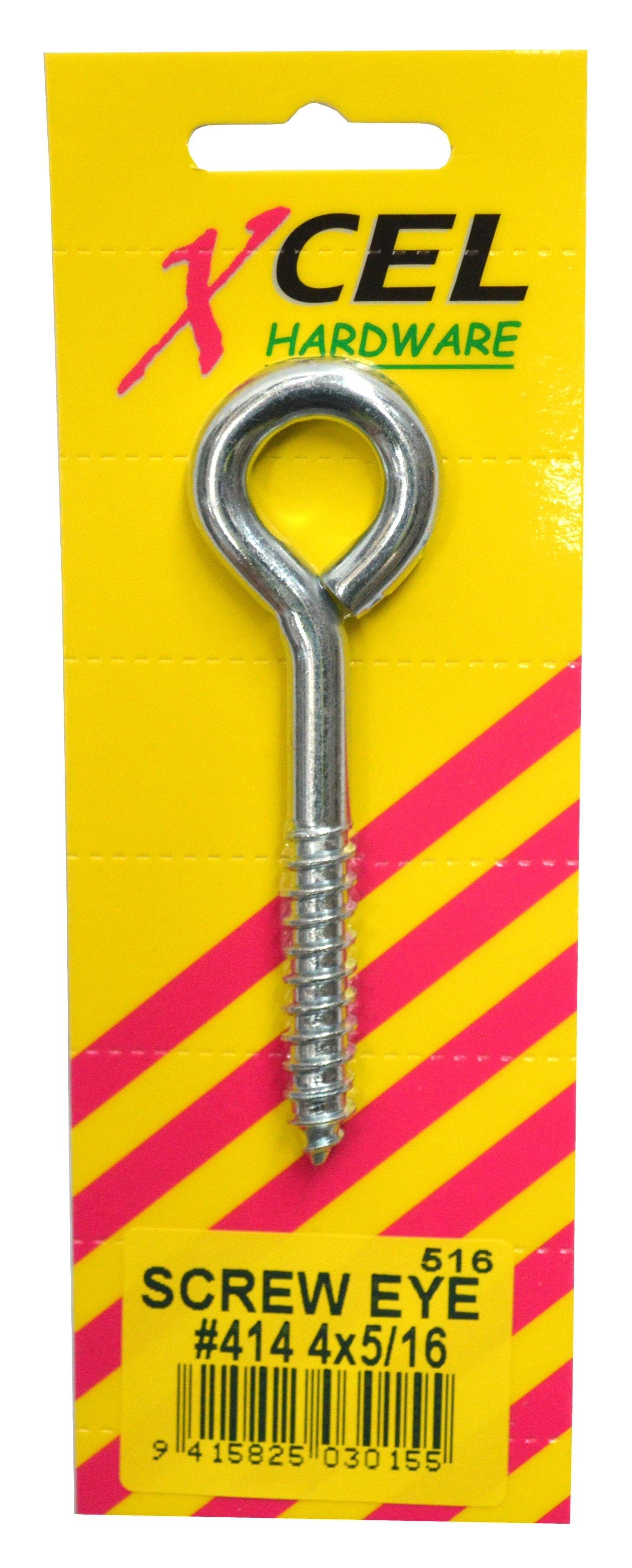 Xcel Screw Eye #414 4 x 5/16 inch Carded