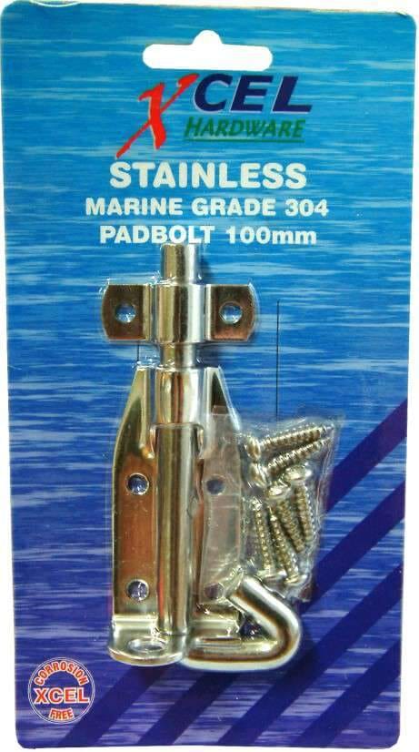 Xcel Pad Bolt Stainless Steel 100mm Carded