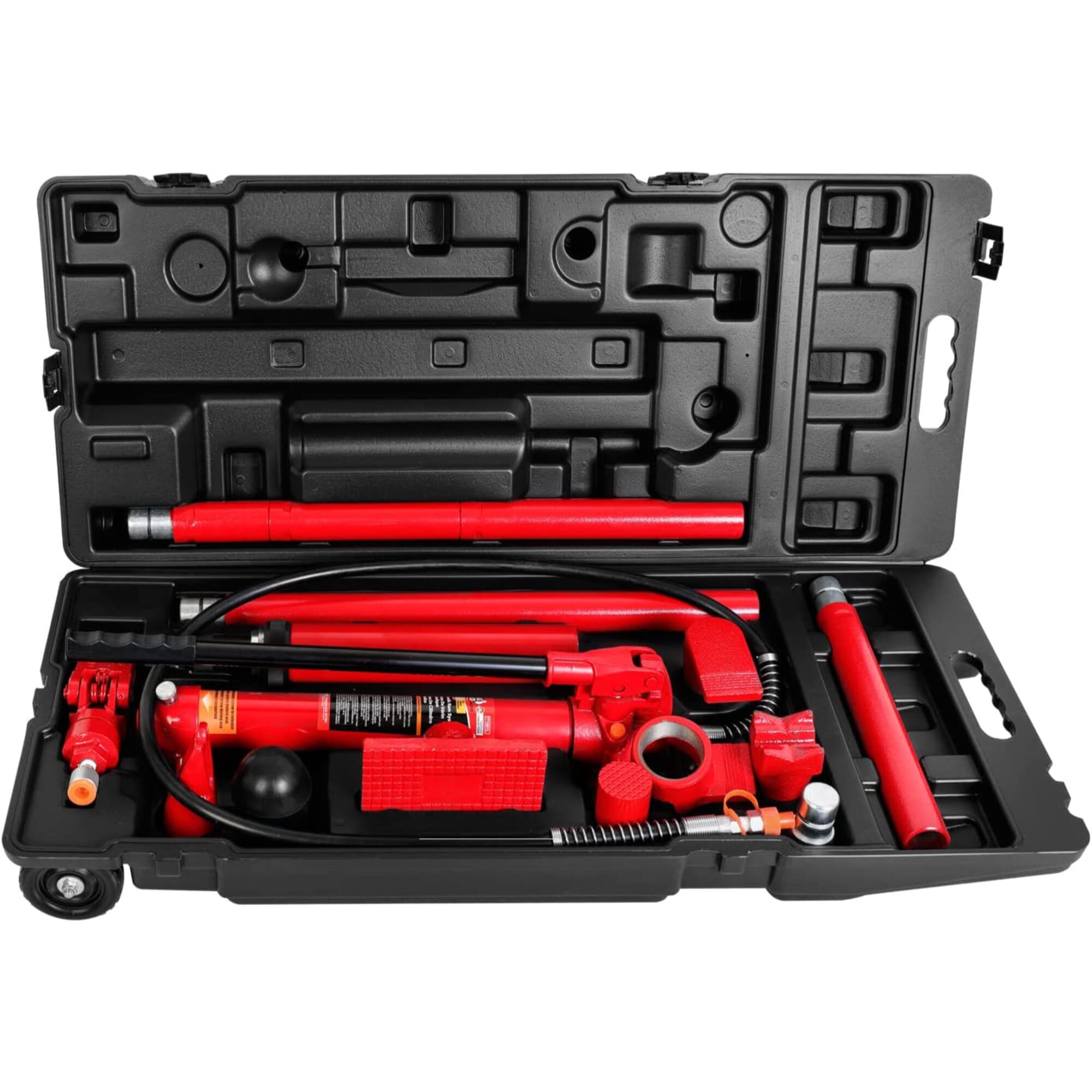 Torin - Big Red T71002L Hydraulic Portable Power Kit 10 Ton In Blow Mould Case with Wheels
