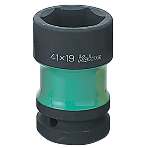 Koken PW8P Impact Rear Wheel Nut Socket 1"Dr 41 x 19mm Green