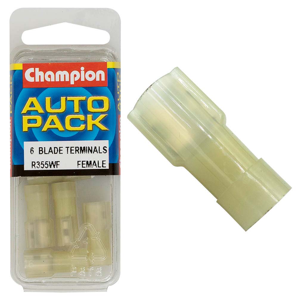 Champion Yellow Fully Insulated Blade Terminal-Female
