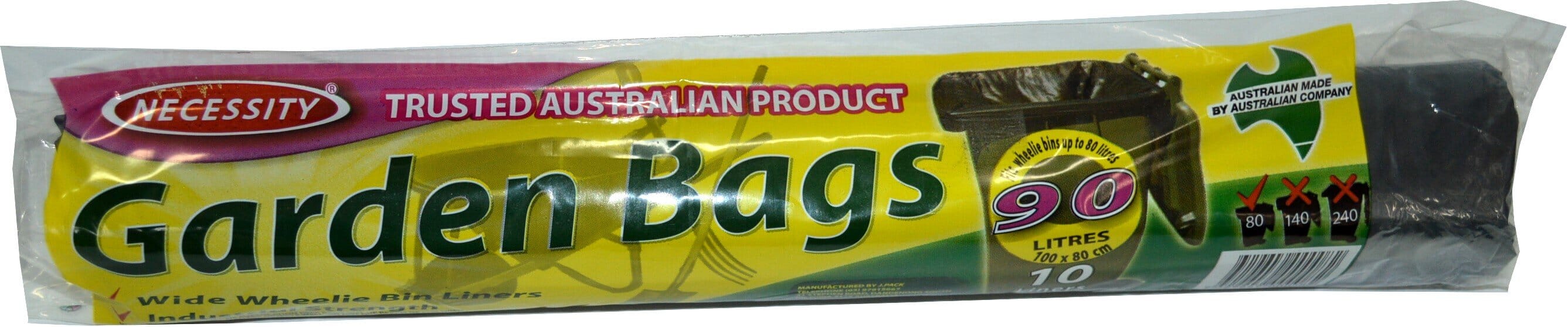 Redback Garbage Bags - Necessity 10-pce 90L