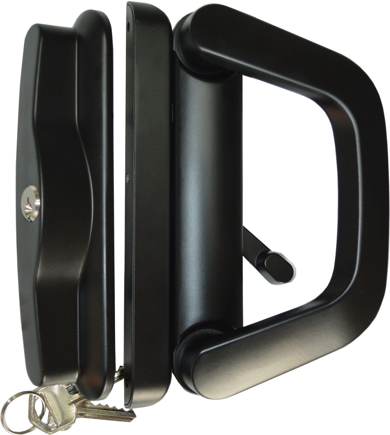 Xcel Sliding Door Lock Single Cylinder - Black