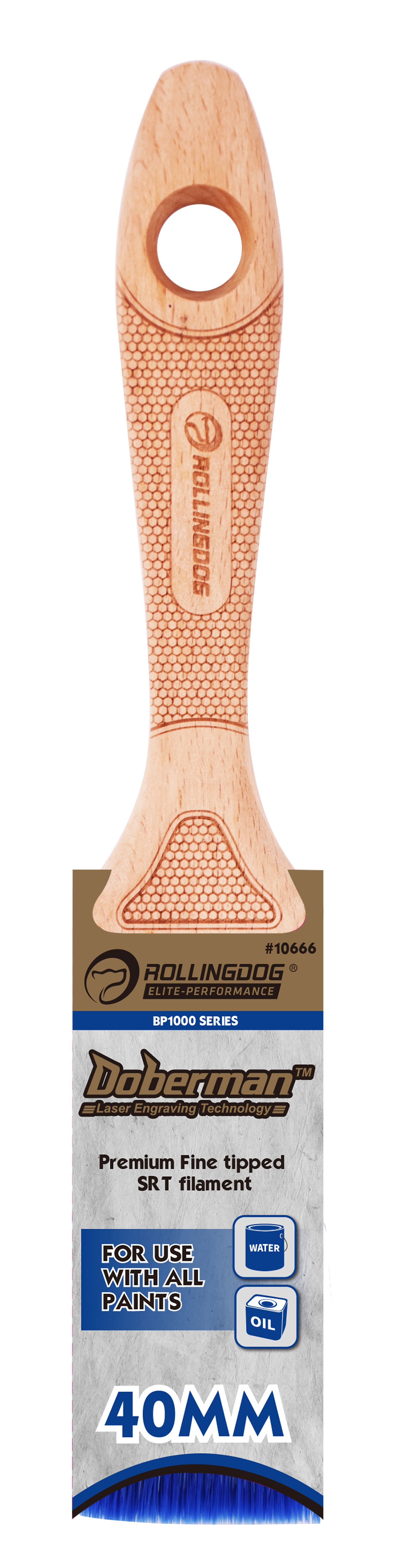 Rolling Dog Paint Brush Premuim All Paint 40mm