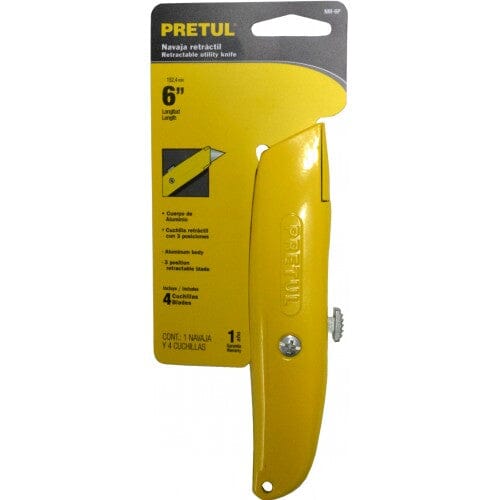 Pretul Trimming Knife - Retractable with 4 Blades