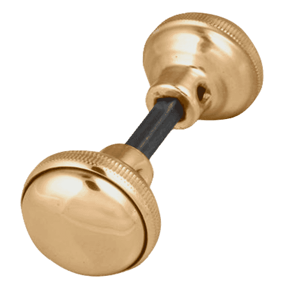 Xcel Rim Lock - Spare Knobs & Spindle Brass Plated