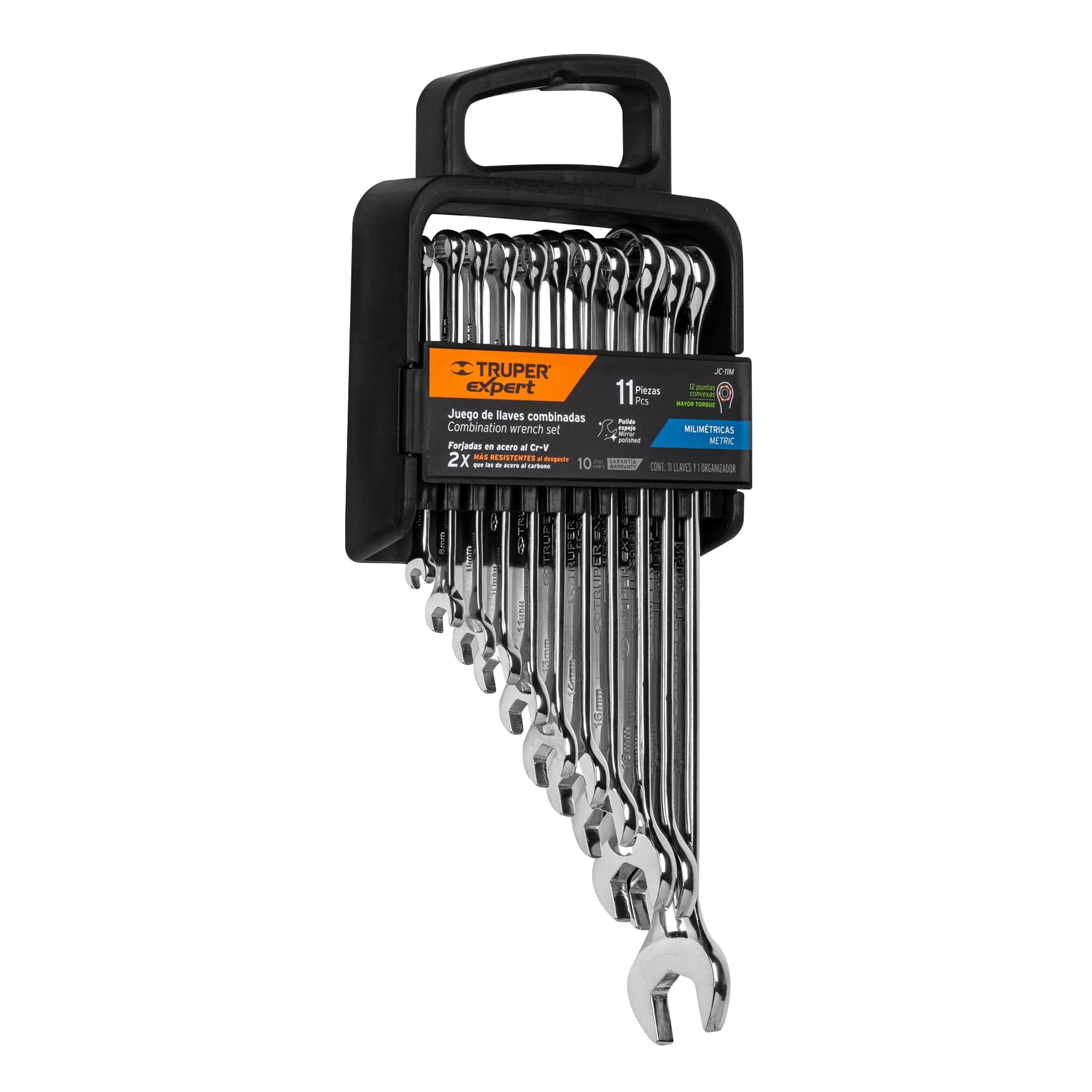 Truper Combination Wrench Set - Metric 11-pce