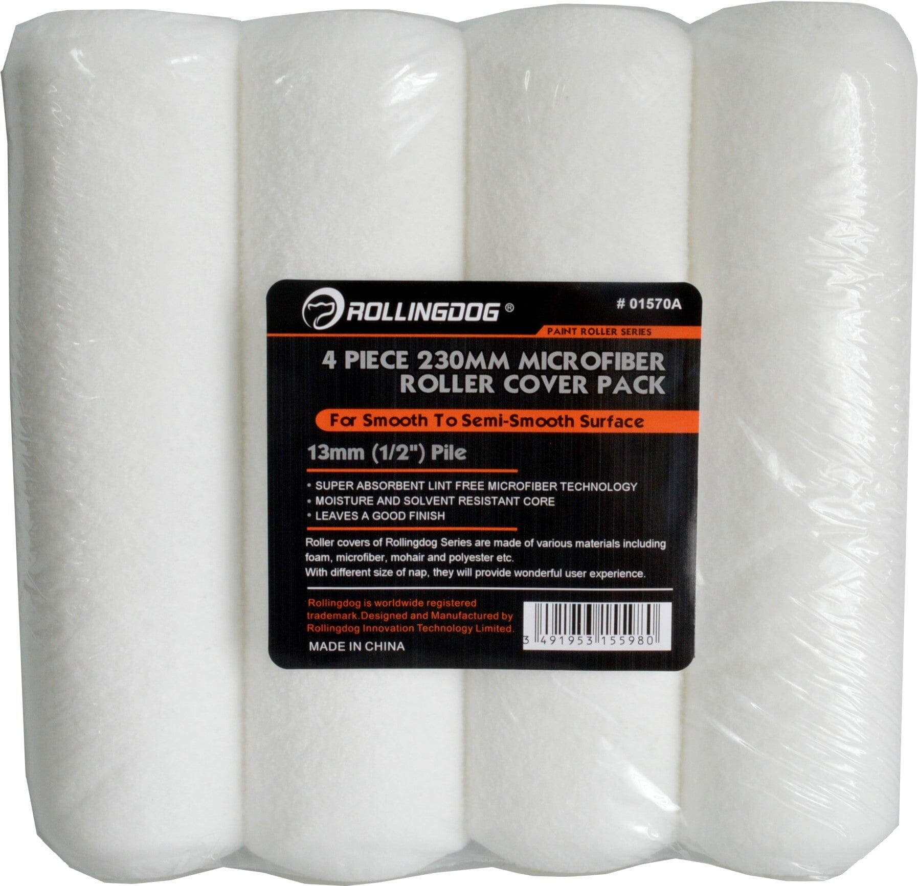 Rolling Dog Paint Roller Sleeve Set 4pce 230mm