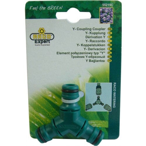Raco Hose 3-Way Coupler - Plastic Carded #RT55/219C 1/2"