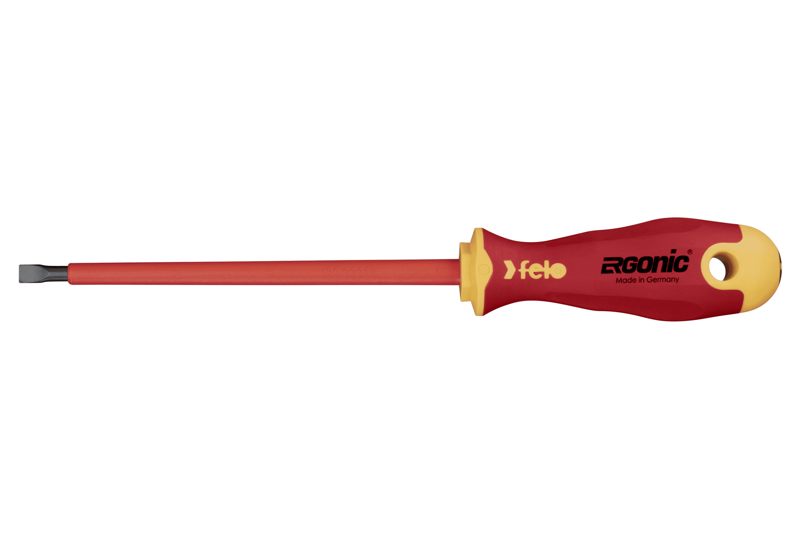 Felo 413 Ergonic Screwdriver  Flat 6.5 x 1.2 x 150mm Insulated Hardened Tip