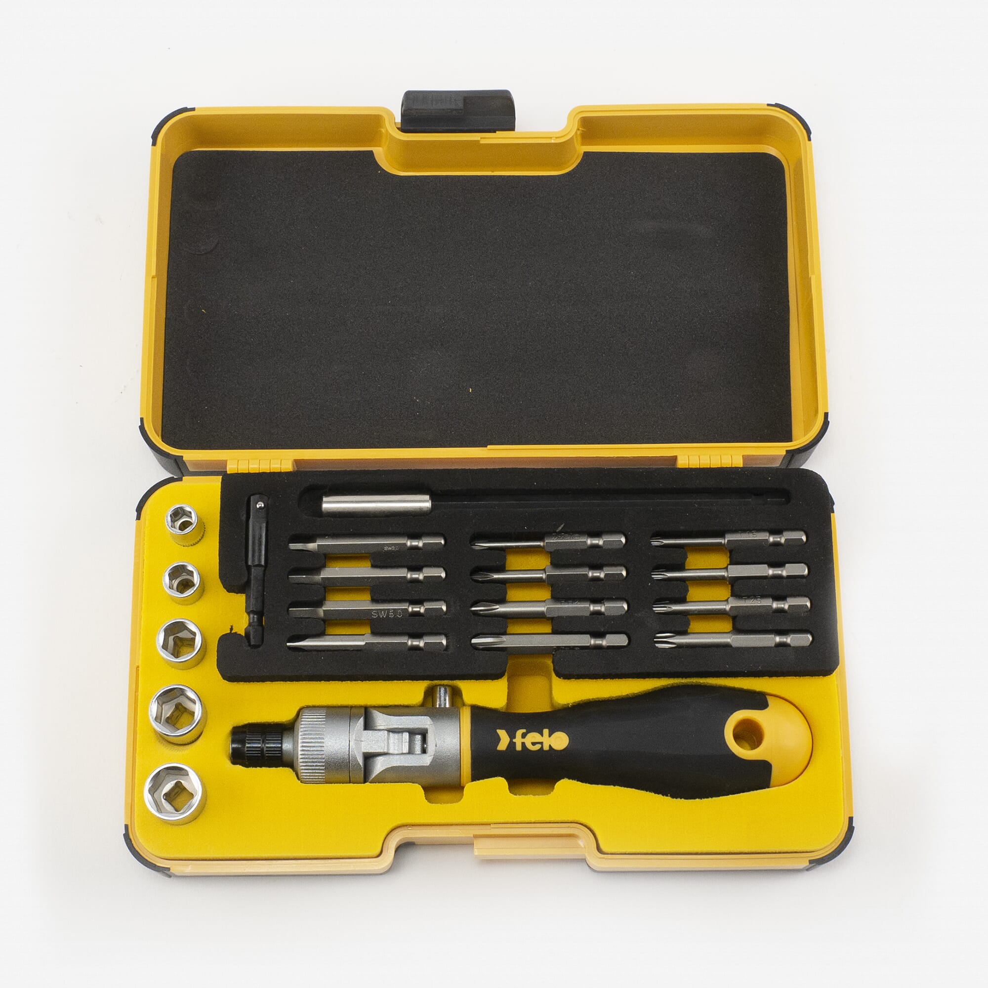 Felo ERGONIC K Socket & Bit Set 1/4"Dr 20pc