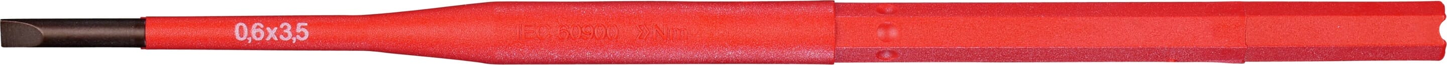 Felo 100 Nm Screwdriver Blade Slotted 3.5mm x 0.6 x 170mm 1000V VDE Insulated