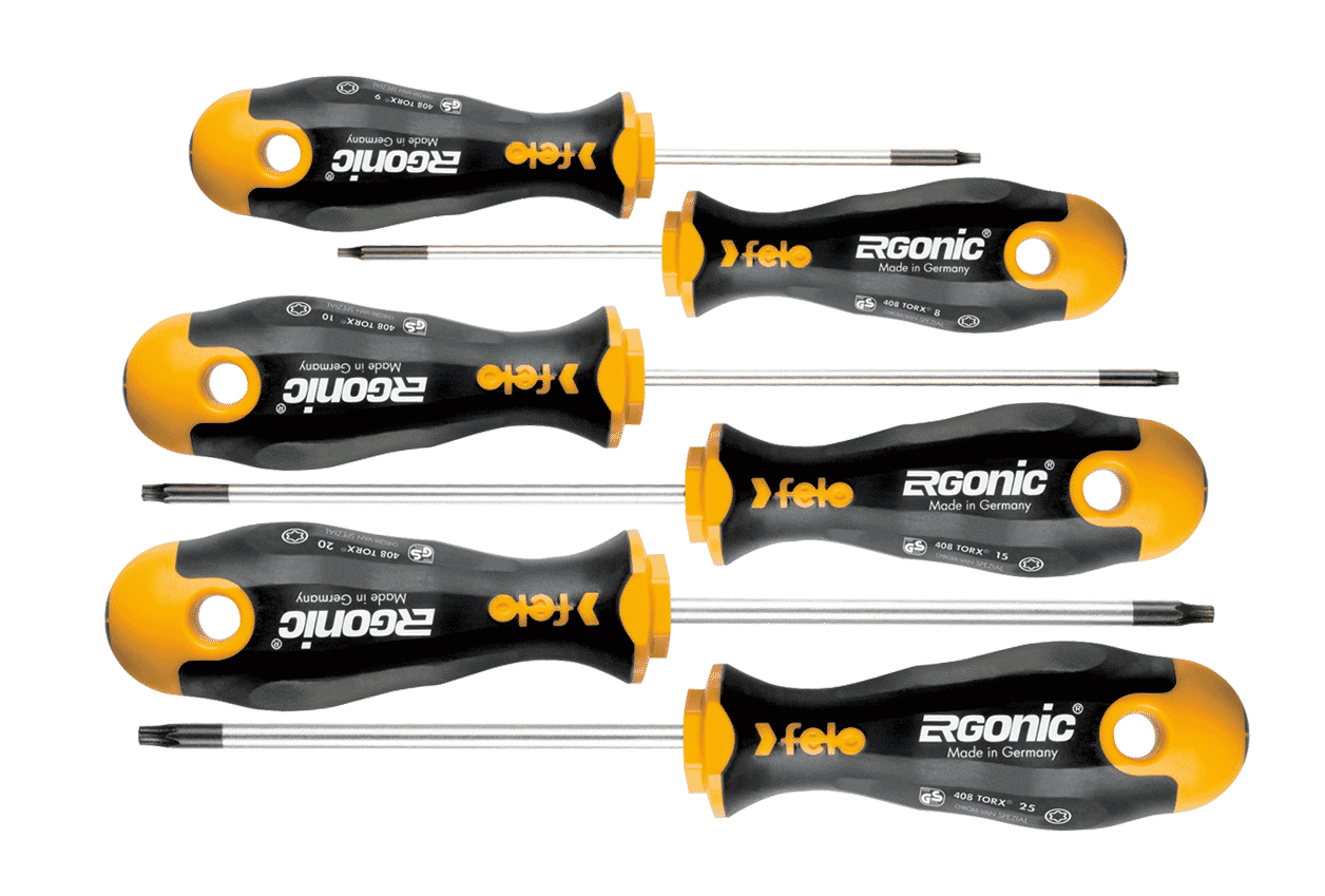 Felo 408 Series Ergonic Torx Screwdriver Set 6pc