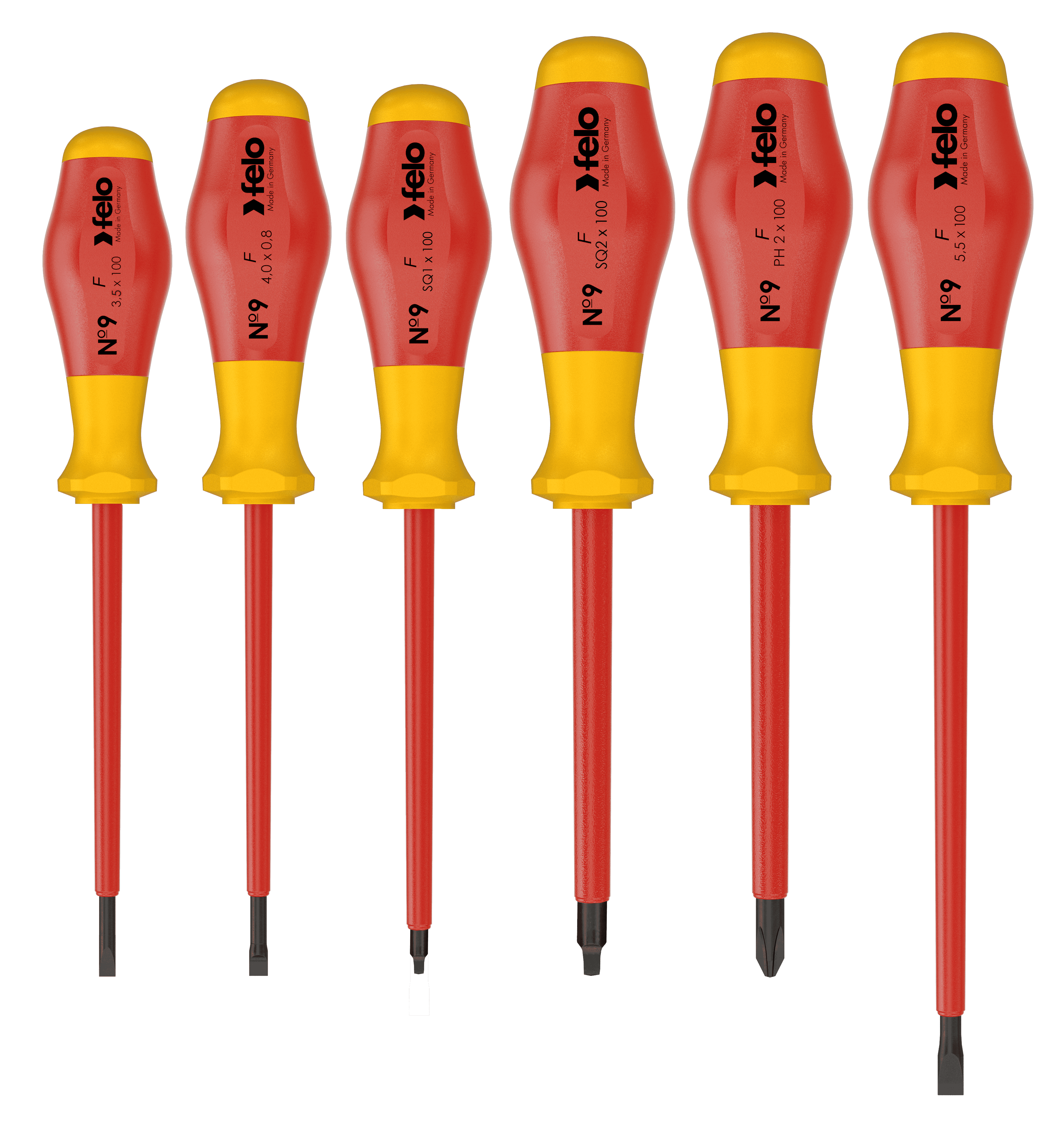 Felo 913 Screwdriver Set 6pc VDE Insulated