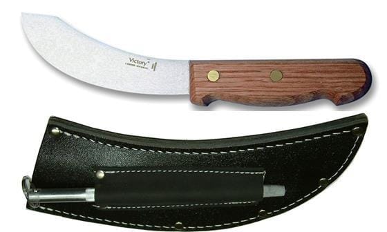 Xcel Shepherd Set with Wood Handle Knife/Sheath/Ring Steel