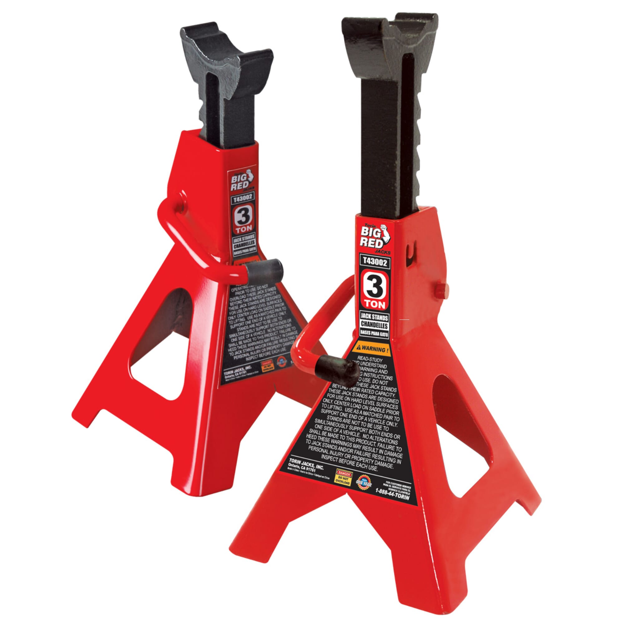 Torin - Big Red T43001 Axle Stand (1Pr) 3 Ton