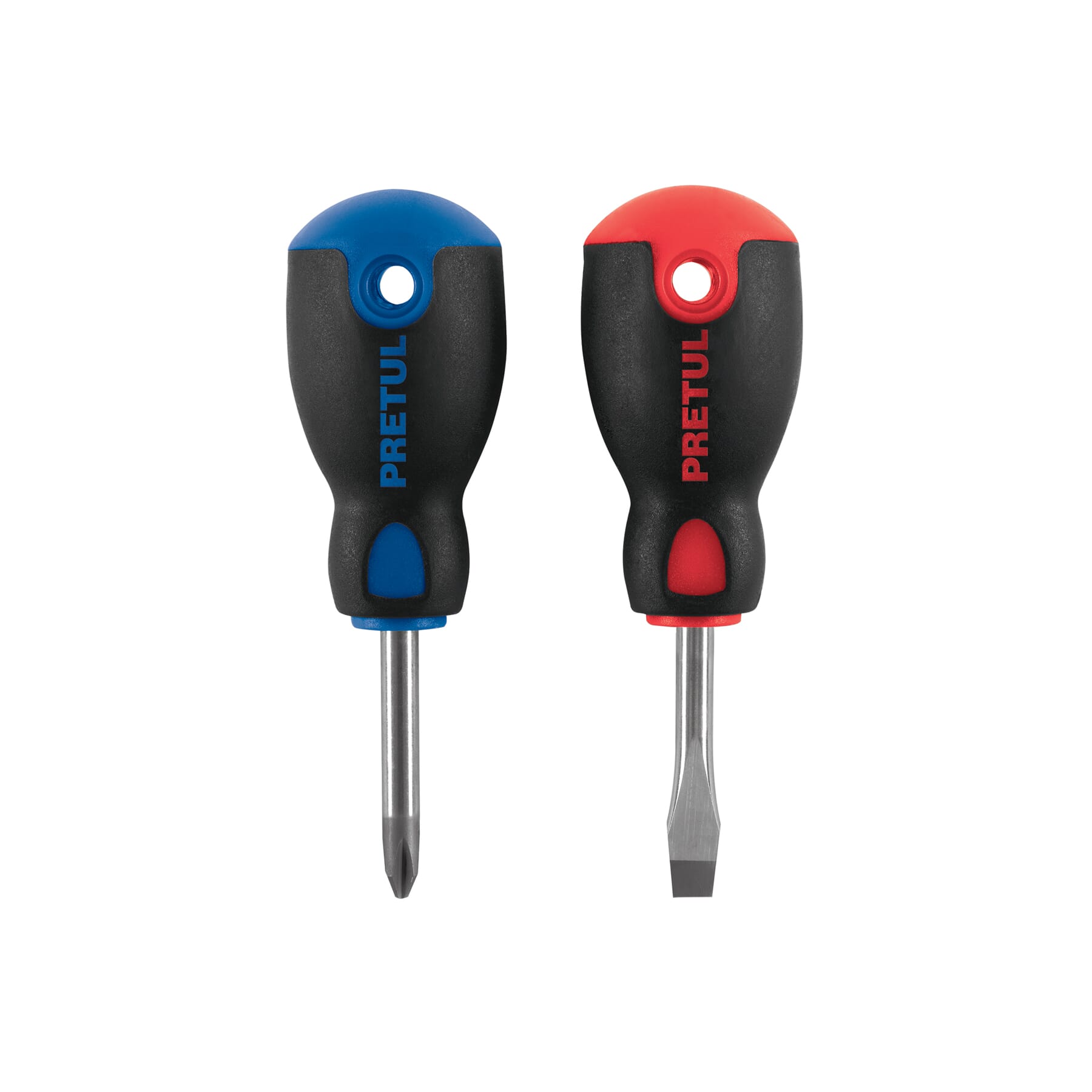 Truper Stumpy Screwdriver Set - Slotted & Phillips 2-pce