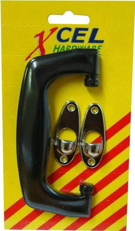 Xcel Suitcase Handle with Plates - Black Carded