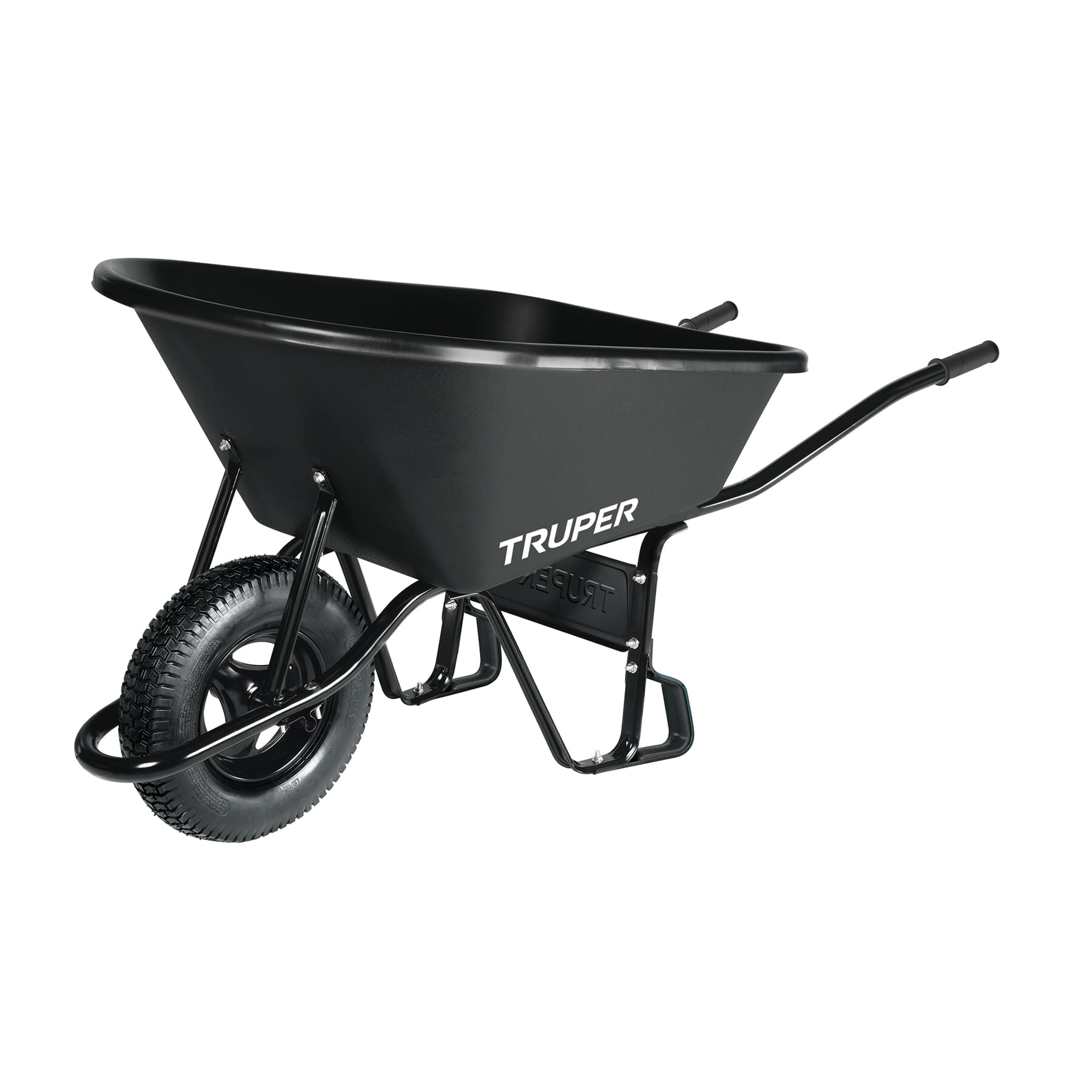 Truper Heavy Duty Complete Wheelbarrow 120 Litre Capacity with Poly Tray