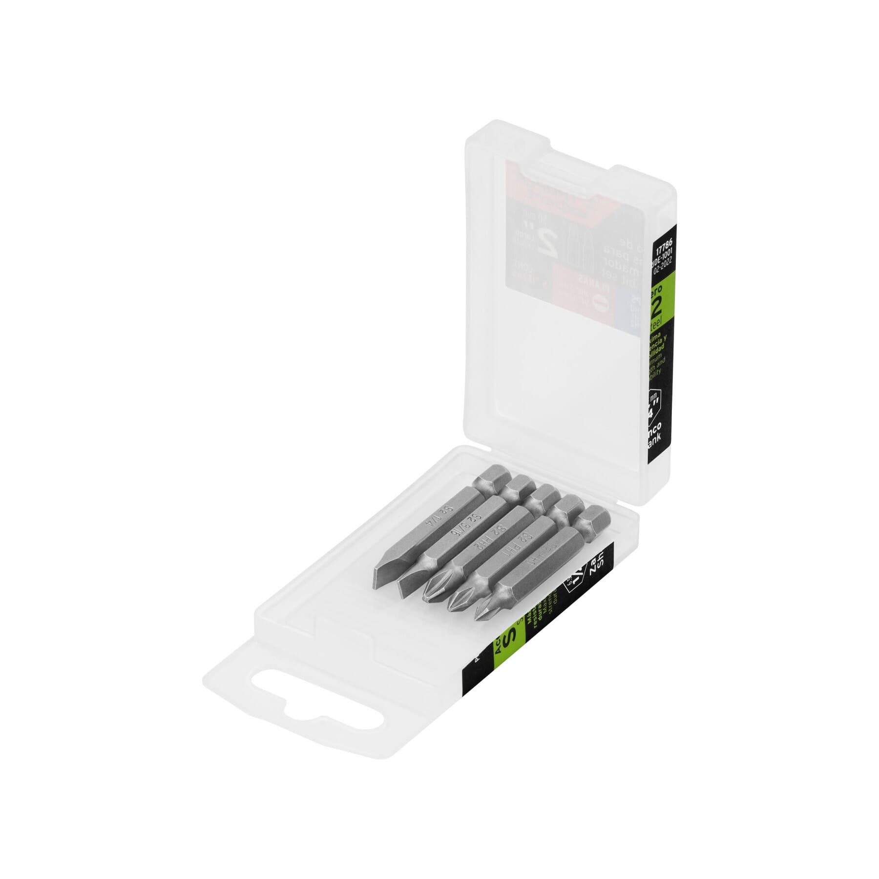 Truper Screwdriver Bits 50mm Phillips & Slotted 5 pce asst 17786