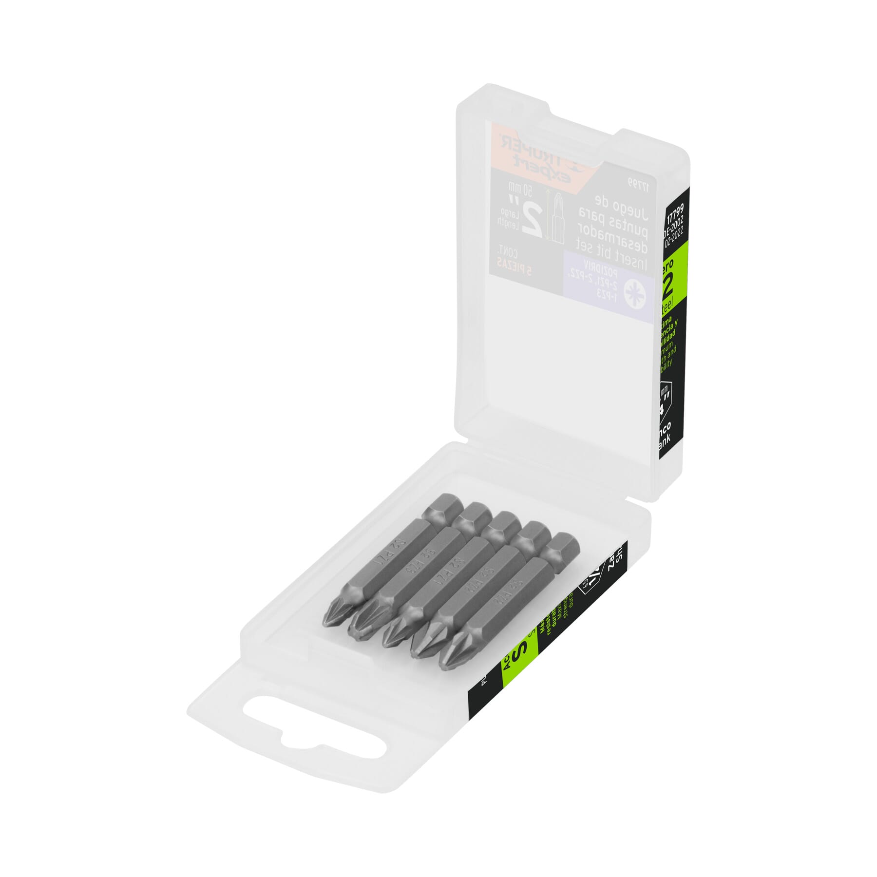 Truper Screwdriver Bits 50mm Pozi #1 #2 #3 5pce asst 17799