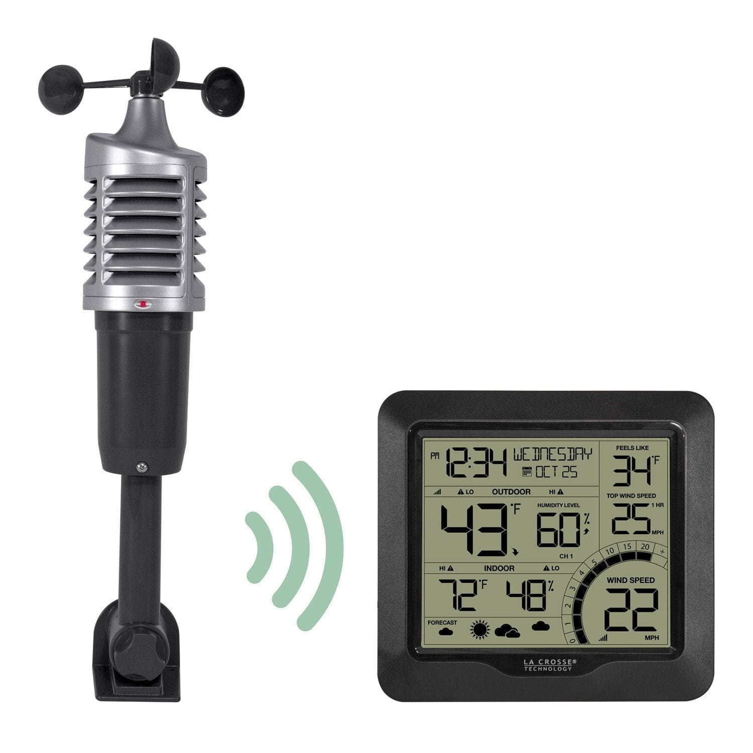 La Crosse Wireless Wind Speed Weather Station - Digital