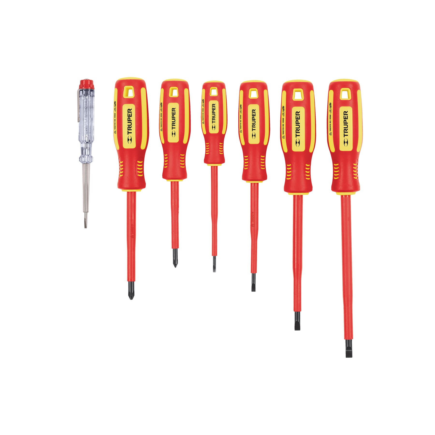 Truper Screwdriver Set Insulated 1000 Volt 7-pce