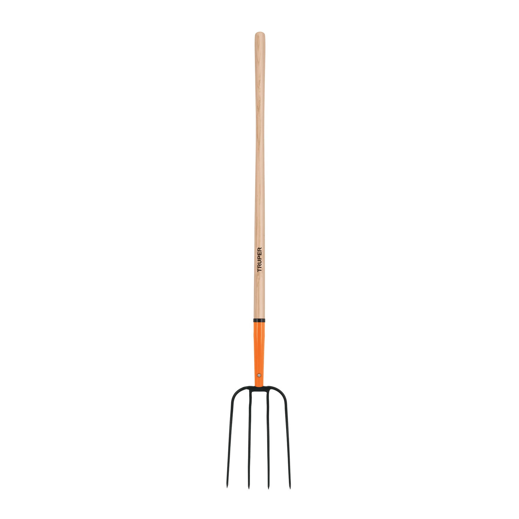 Truper Manure Fork with Long Handle 4-Prong