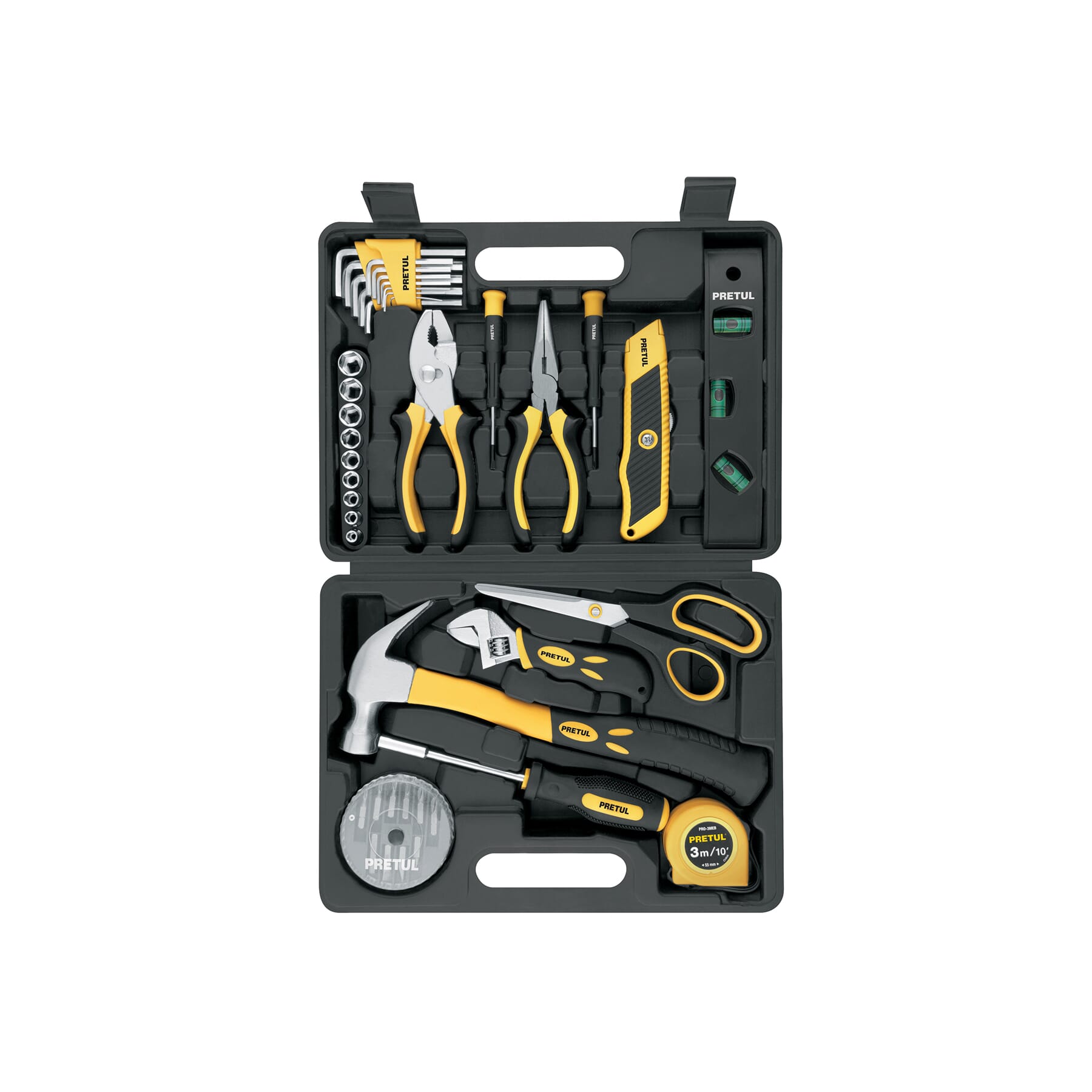 Pretul Tool Set in Plastic Case 42-pce