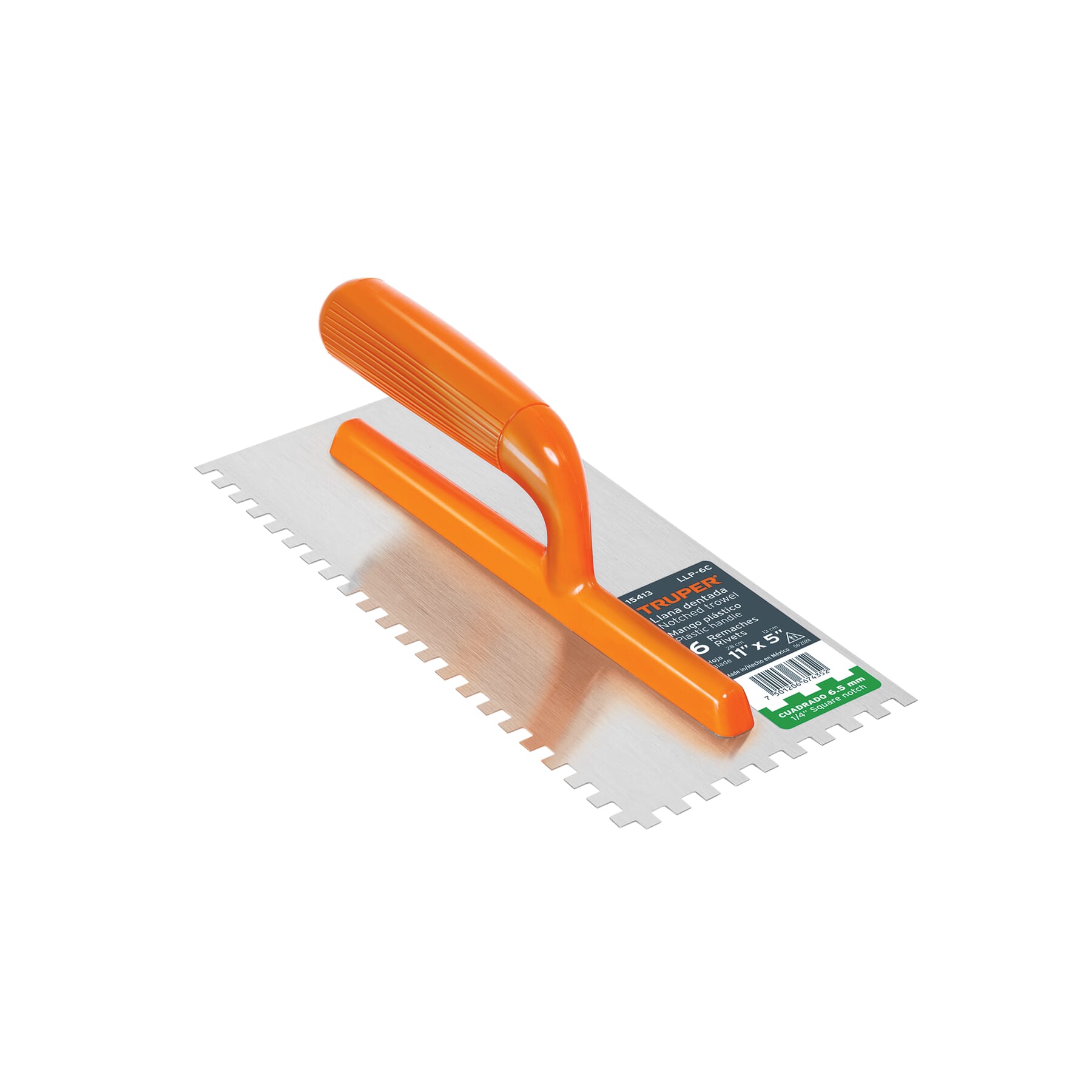 Truper Plasterers Trowel Square Notched 275mm x 125mm