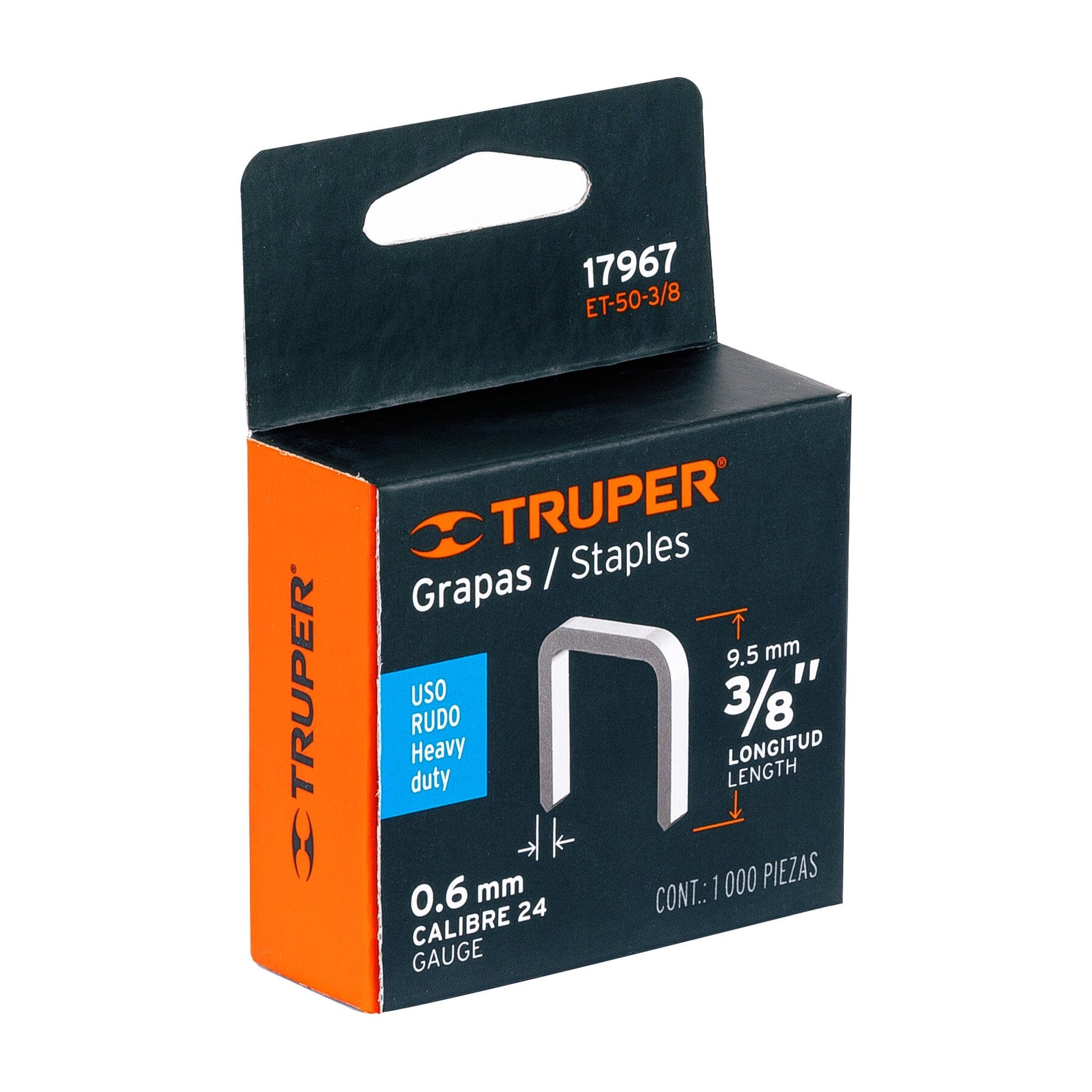 Truper Staple Gun - Replacement Staples 1000-pce 10mm