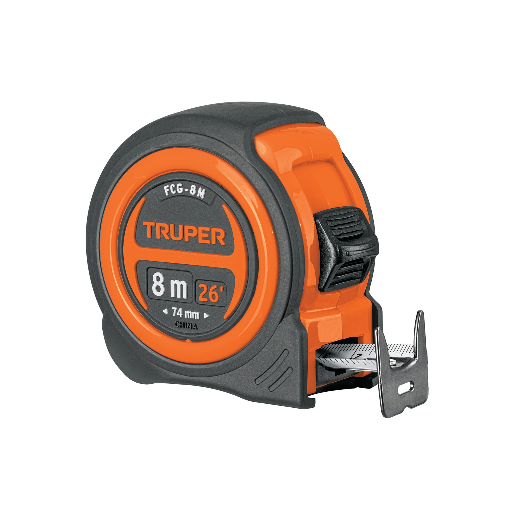 Truper Tape Measure 8m/26" x 25mm Blade  Compact 12774