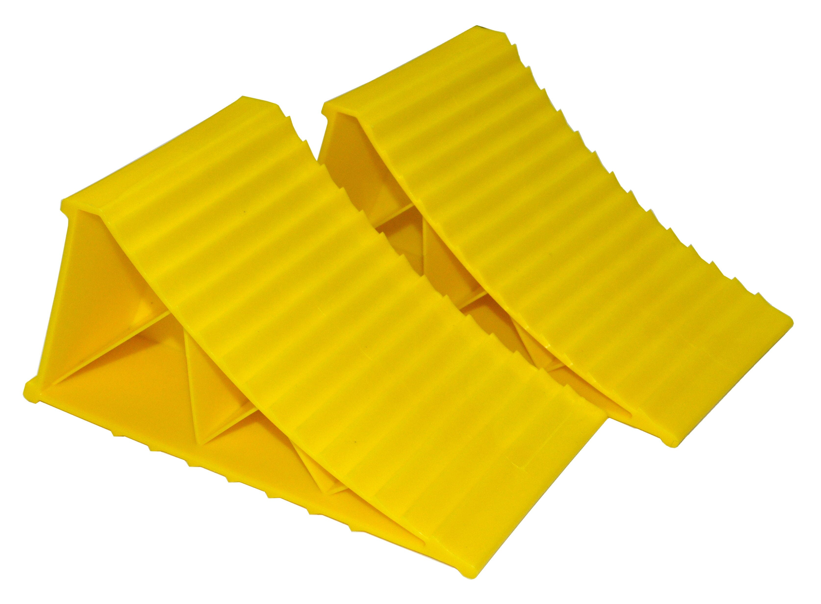 Xcel Wheel Chocks - Heavy Duty Plastic 220mm 2-pce