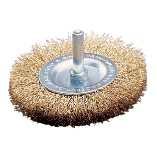 Jaz Wire Wheel 75mm x 0.3mm (Course) - 6mm Shank - Coated Steel Loose (WHEW-7530)